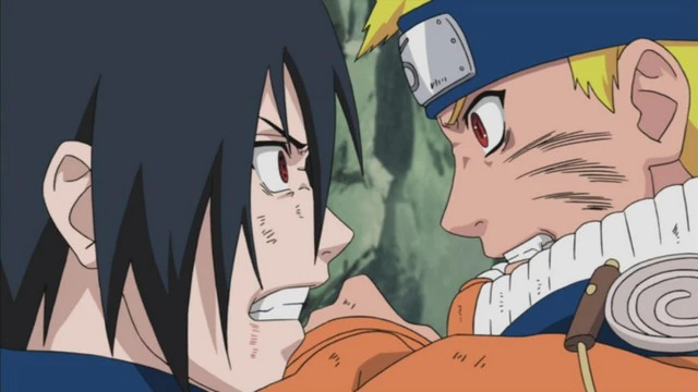 Uzumaki Naruto đấu với Uchiha Sasuke