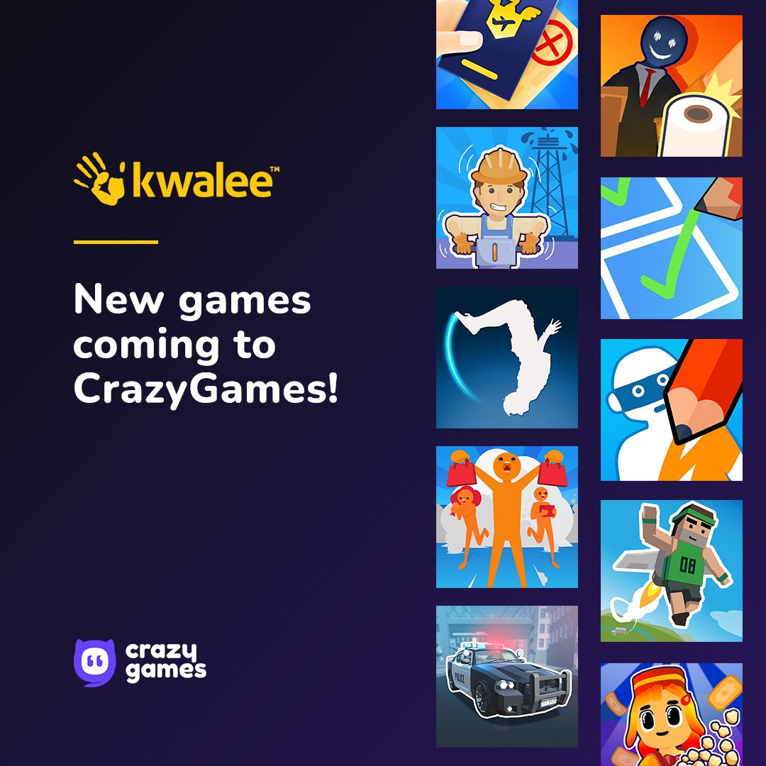 Kwalee hợp tác CrazyGames để phát hành 11 tựa game