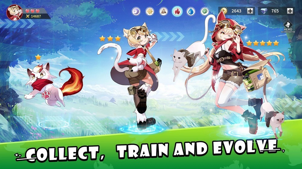 Digital Girls: Idle RPG - tựa game độc lạ biến Pokemon thành Waifu xinh đẹp!
