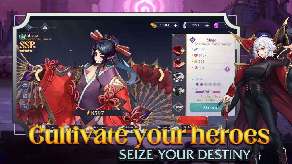 Trò chơi sở hữu dàn nhân vật nữ xinh đẹp, cuốn hút. Ảnh: Play store.