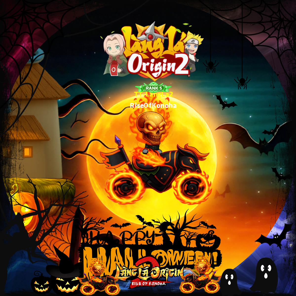 Halloween Huyền Bí đã bắt đầu tại Làng Lá Origin 2!