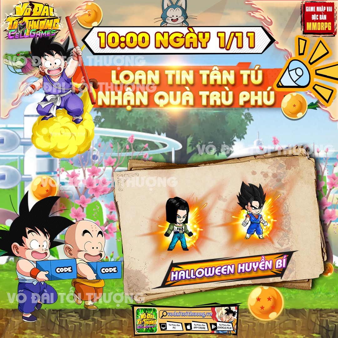 Võ Đài Tối Thượng mở server Tân Tú – Nhận quà cực sốc, tái ngộ Dragon Ball huyền thoại