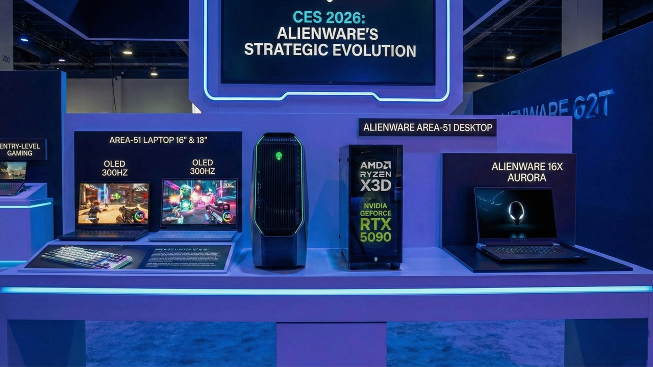 Alienware CES 2026: RTX 50-Series & Laptop Giá Mềm