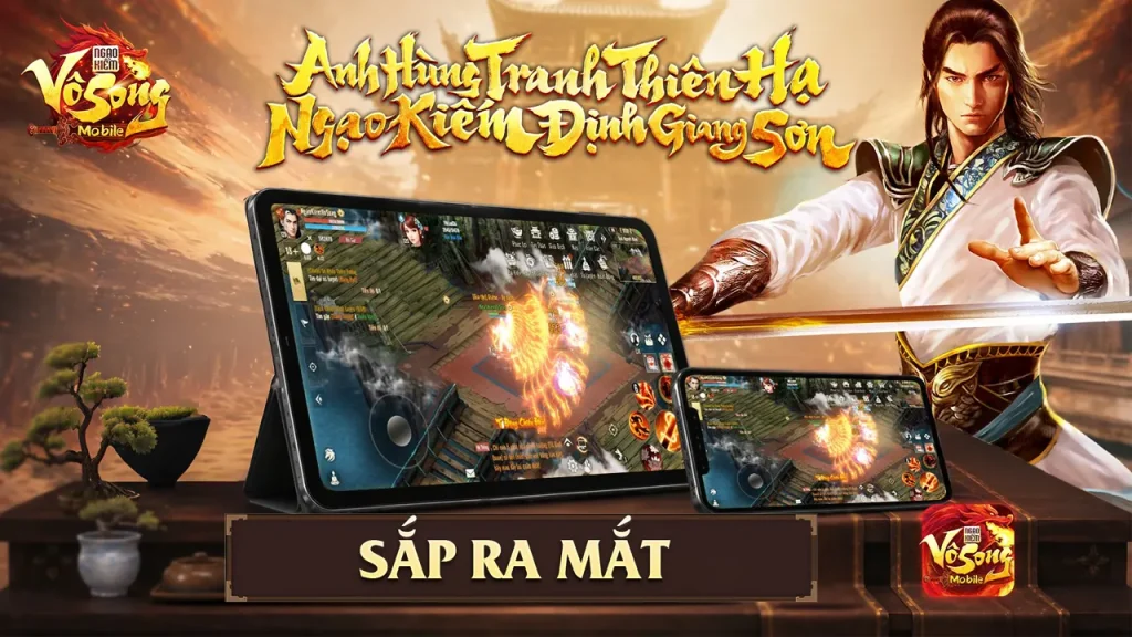 Đồ họa đậm chất kiếm hiệp 2D kinh điển của siêu phẩm nhập vai Ngạo Kiếm Vô Song Mobile
