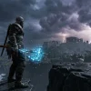 Kratos đứng trước tàn tích Hy Lạp cổ đại trong phần game God of War 6 với vũ khí mới.