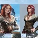 Hình ảnh so sánh tạo hình mới của nữ cướp biển Anne Bonny trong tựa game Assassin's Creed Black Flag Resynced
