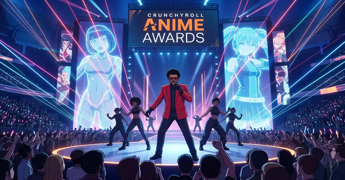 he Weeknd xuất hiện cực ngầu tại lễ trao giải Crunchyroll Anime Awards 2026