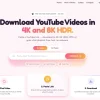 Giao diện trang web tải video YouTube chất lượng 4K và 8K hoàn toàn miễn phí do lập trình viên Việt Nam phát triển