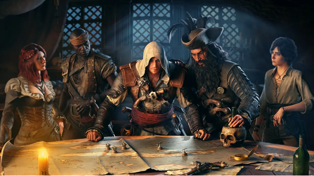 Cảnh hải chiến hoành tráng của Edward Kenway trong dự án Assassin's Creed Black Flag Resynced
