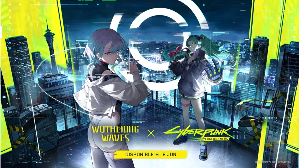 Sự kiện Wuthering Waves hợp tác với anime Cyberpunk Edgerunners trong phiên bản cập nhật 3.4.