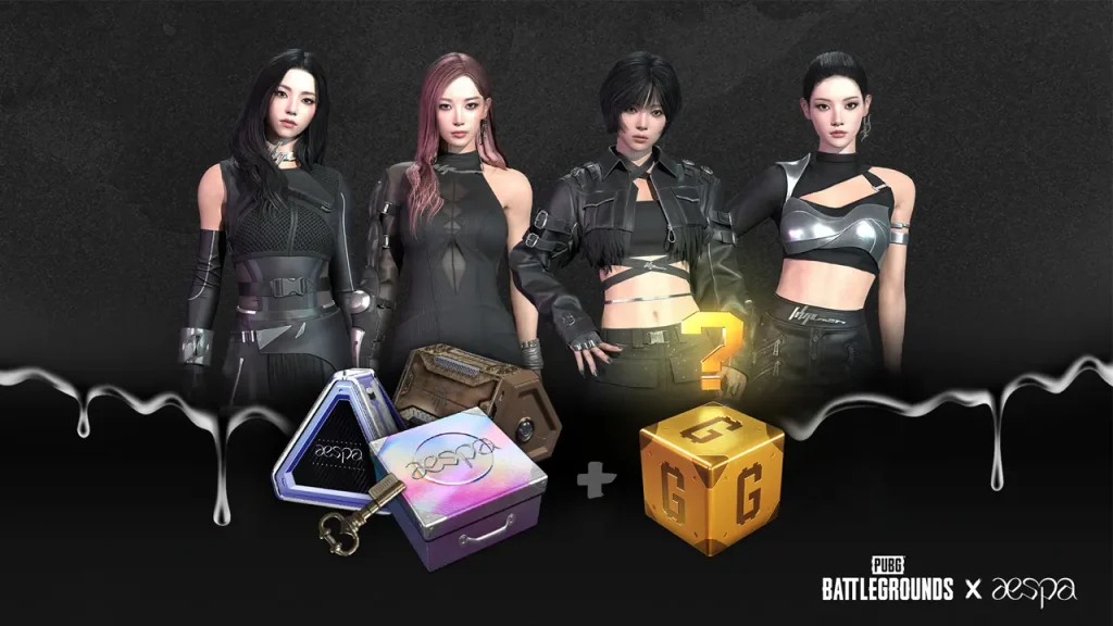 Sự kiện hợp tác PUBG Mobile x aespa ra mắt vòng quay may mắn