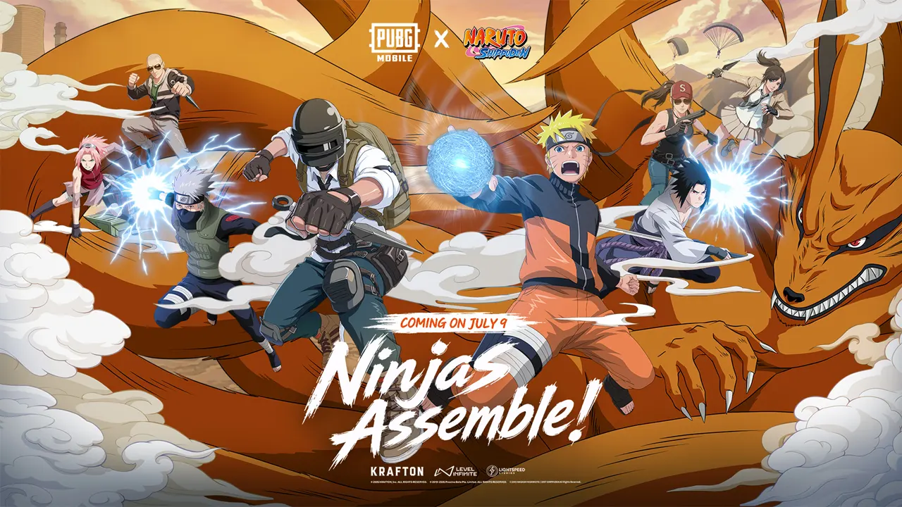 PUBG Mobile x Naruto Shippuden Chính Thức Ra Mắt Tháng 7 Năm 2026!