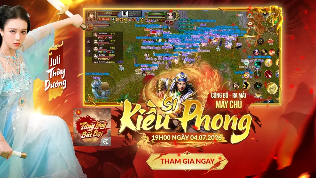Hình ảnh giới thiệu thế giới võ lâm đỉnh cao trong game Tàng Long Bất Bại Mobile của nhà phát hành CMPlay.