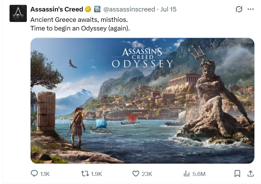 AC Odyssey Bất Ngờ Lên Xu Hướng