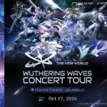 Poster Chính Thức Của Wuthering Waves Concert Tour To the New World Tại Los Angeles.