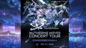 Poster Chính Thức Của Wuthering Waves Concert Tour To the New World Tại Los Angeles.