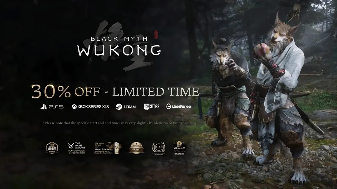 Black Myth: Wukong giảm 30% trên mọi nền tảng