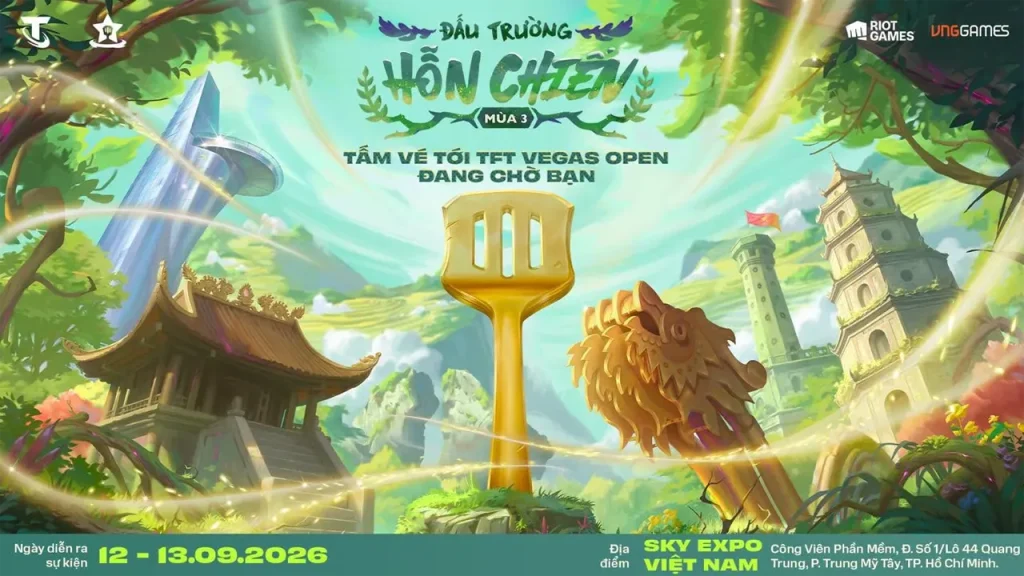 Đấu Trường Hỗn Chiến Mùa 3 ĐTCL TFT Việt Nam mở bán vé Ticketbox và ưu đãi VTC Pay