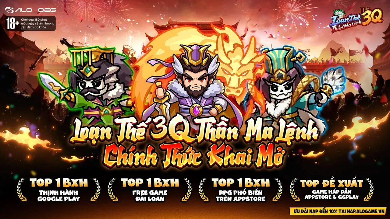 Loạn Thế 3Q Thần Ma Lệnh chính thức ra mắt tại Việt Nam