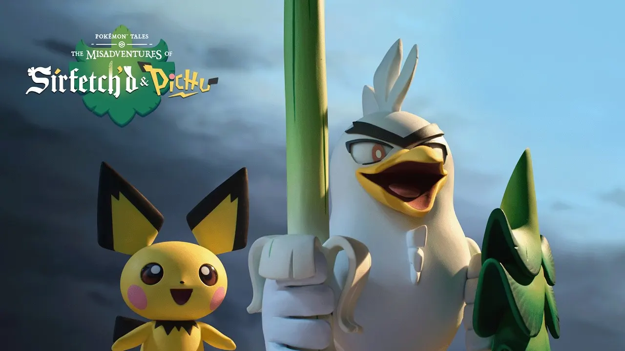 Trailer series hoạt hình stop-motion Pokémon của xưởng Aardman và Disney xoay quanh Sirfetch'd và Pichu