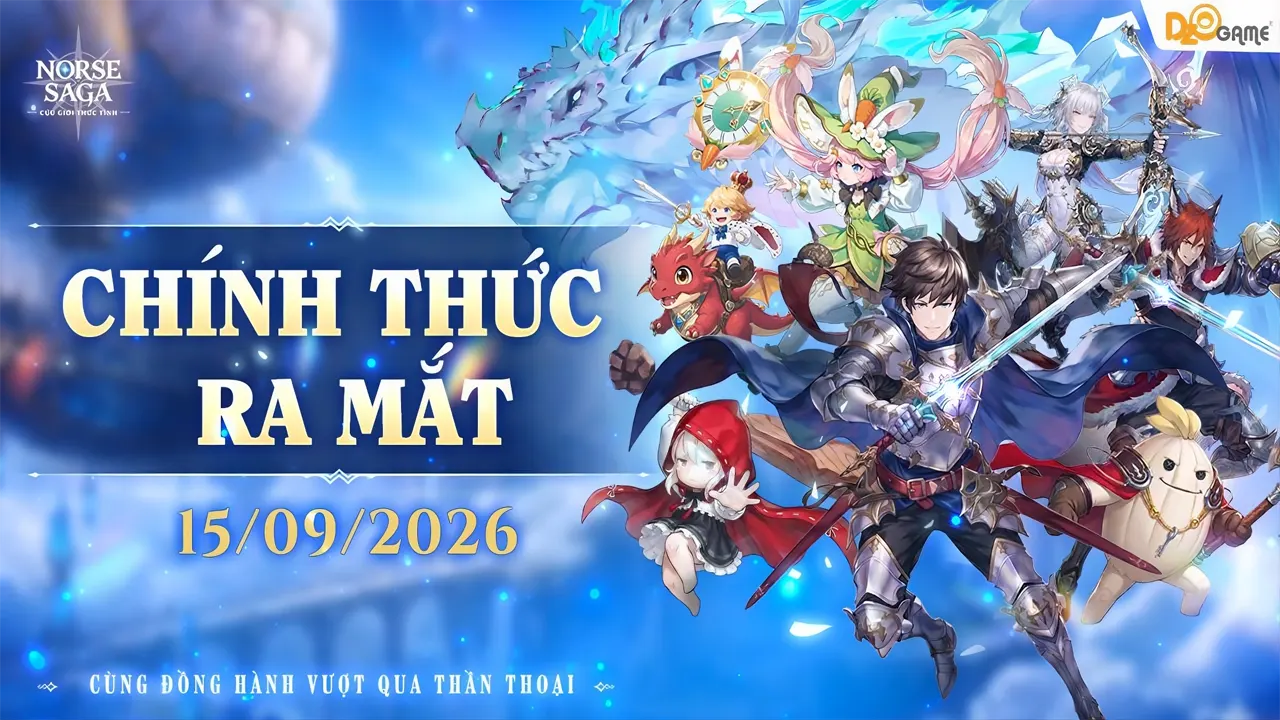 Norse Saga Cửu Giới Thức Tỉnh chính thức mở OBT vào ngày 15/09/2026