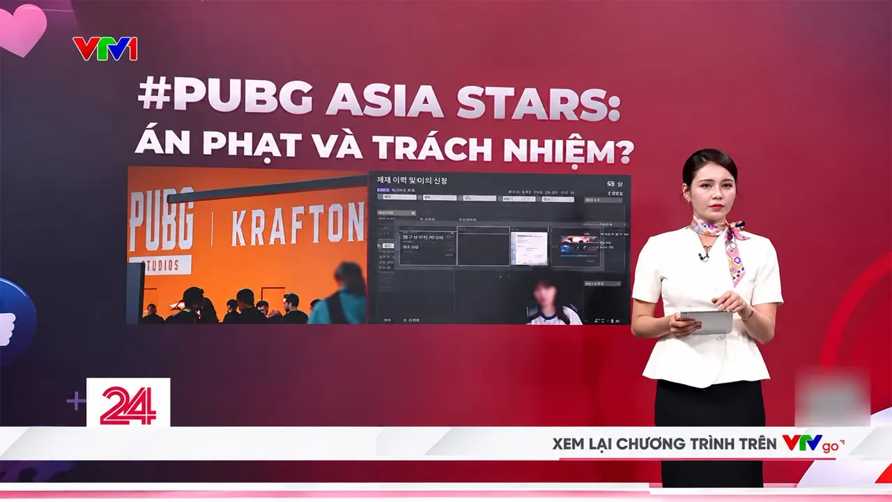 ản tin Chuyển động 24h trên kênh VTV1 đưa tin và phân tích chuyên sâu về vụ lùm xùm giải đấu PUBG
