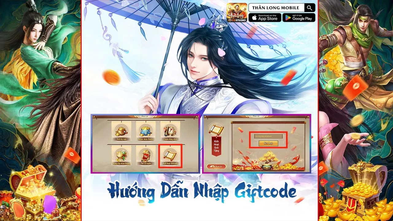 Cách Nhập Giftcode Thần Long Mobile Nhận Quà Từ FGStudio