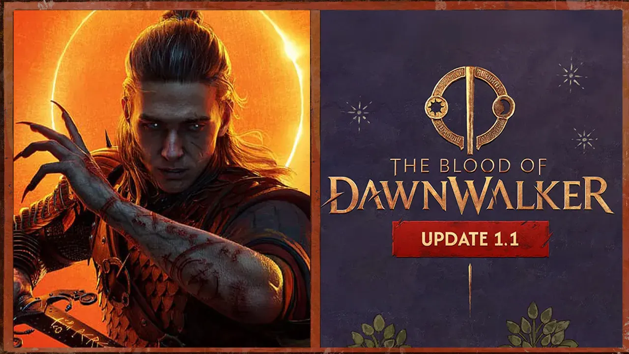 ận cảnh Coen tóc đen, mắt sáng và có vết sẹo trên má trong The Blood of Dawnwalker.