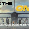 Nhân vật mang áo Himass số 16 đứng trước bức tường đầy vạch trong trailer PUBG Global Series.