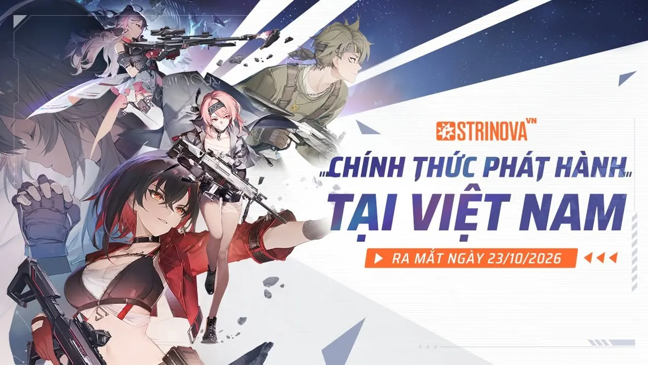 Dàn nhân vật phong cách anime trong tựa game bắn súng chiến thuật Strinova: Biệt Đội Anime.