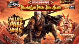 Hắc Ngộ Không cầm gậy cùng hai nhân vật trong ảnh giới thiệu Ta Là Hắc Ngộ Không VPlay.