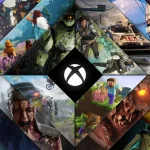 Biểu tượng Xbox và chữ XP màu trắng trên nền đen.